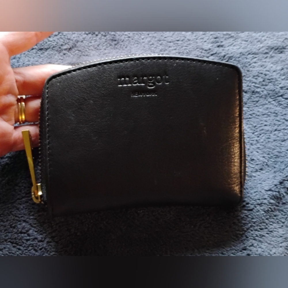 Margot Black Leather Wallet